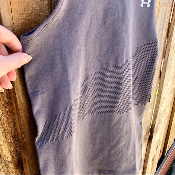 NWT Under Armour tank top seamless grey/purple ash - Picture 10 of 16